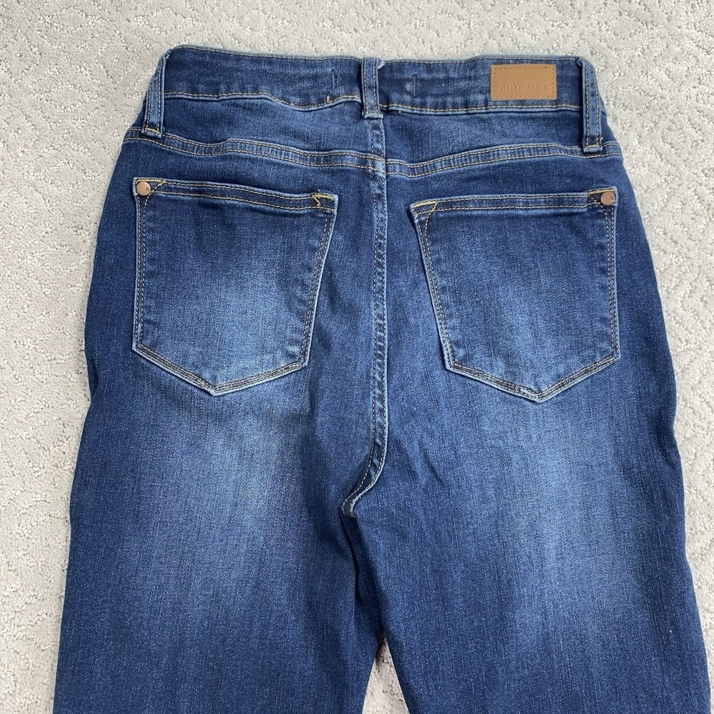 Judy Blue Womens 3 26 Mid Rise Skinny Jeans Dark Wash Stretch Denim - Picture 8 of 8